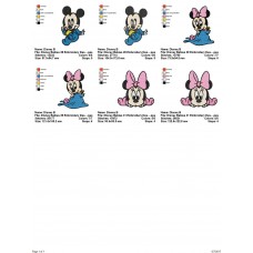 Package 3 Disney Babies 10 Embroidery Designs
